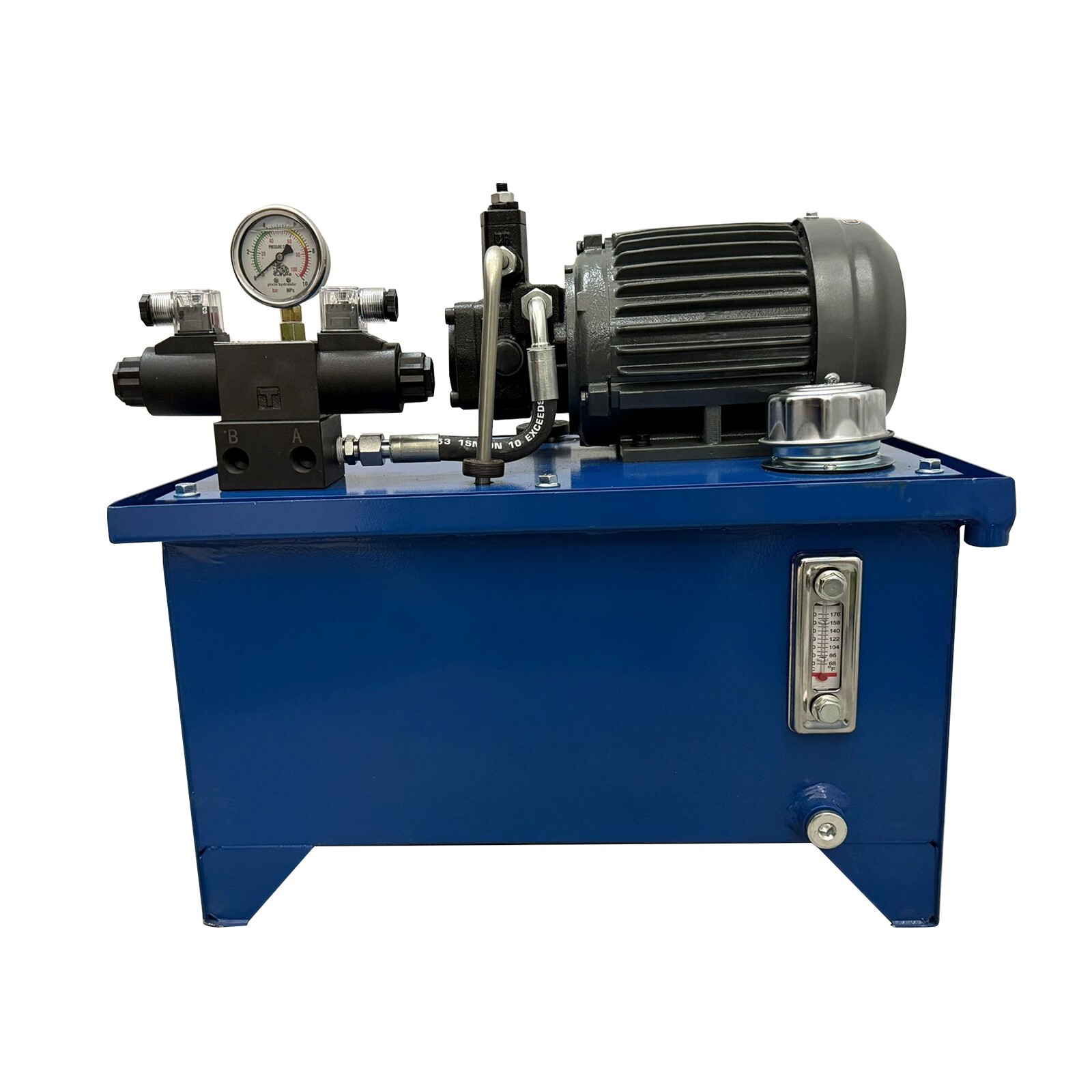 Miniature Hydraulic Station Hydraulic System Assembly Double-end Valves 220V