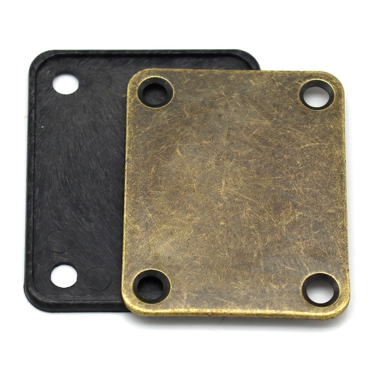 Guitar Neck Plate with Screws for Strat Tele Style Electric Guitar Jazz Bass