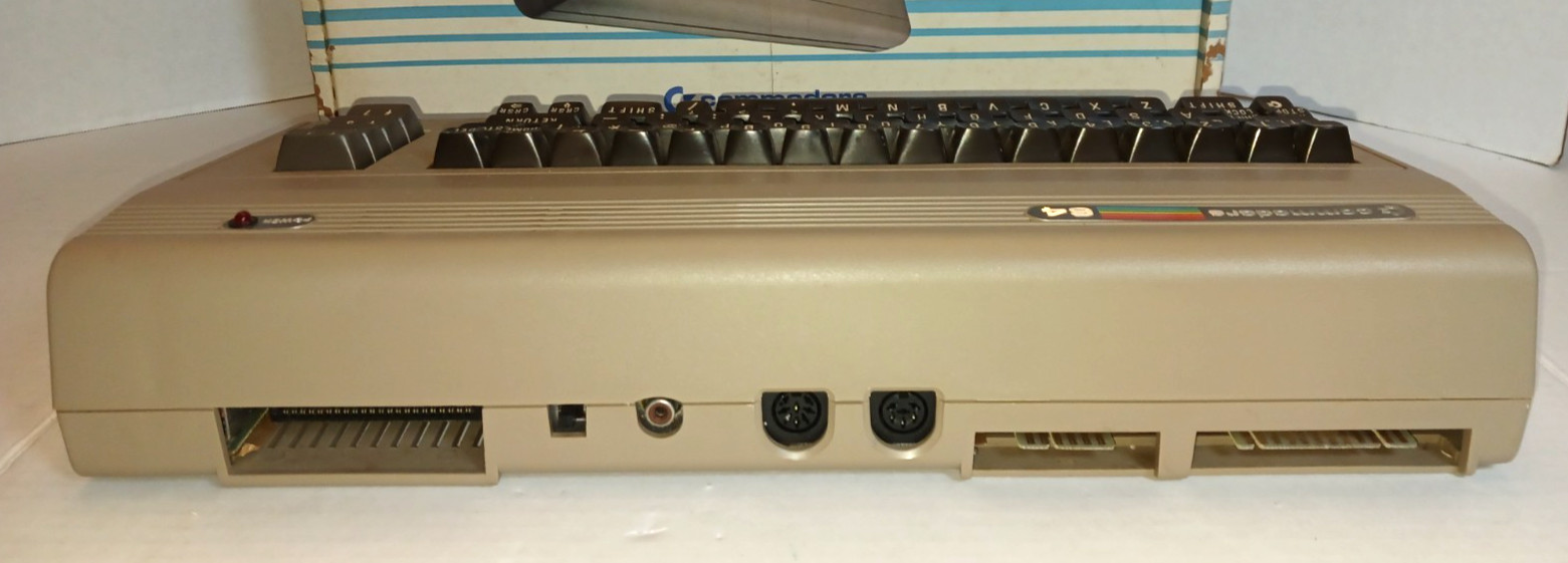 Vintage Commodore 64 Computer With Original Box and Power Supply Powers On