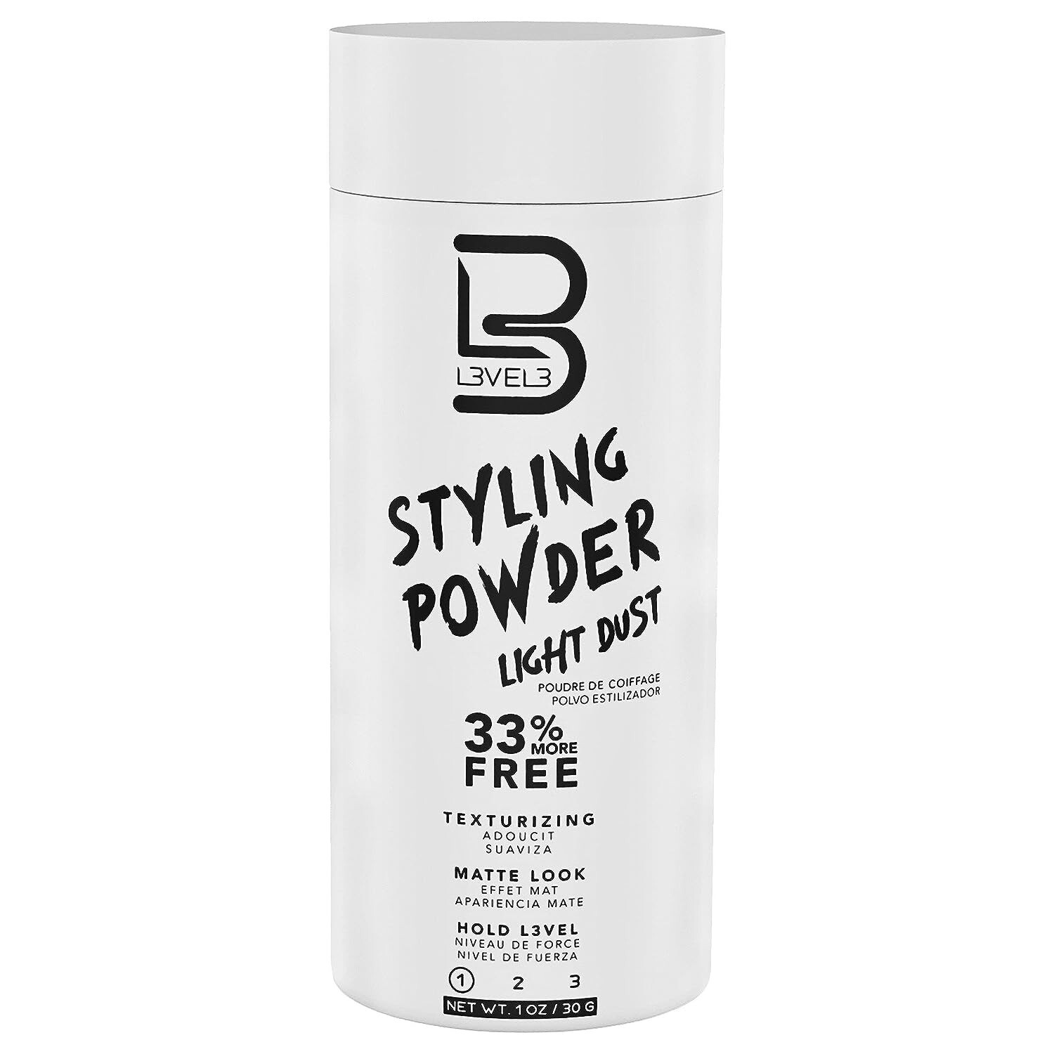 L3VEL3 Light Hold Styling Powder Light Dust /Texturizing/Matte Look/Hold Level 1