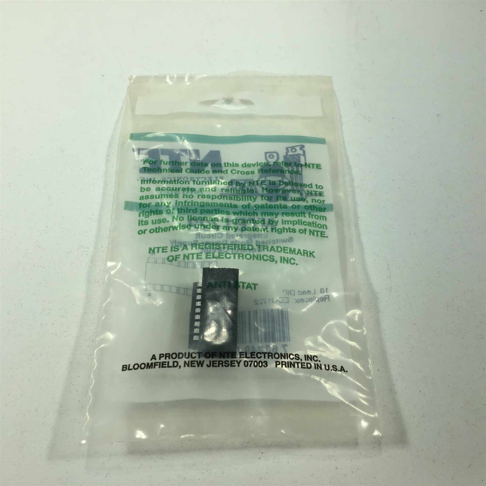 (1) NTE NTE1722 Integrated Circuit Pulse Width Modulator (PWM) Control Circuit