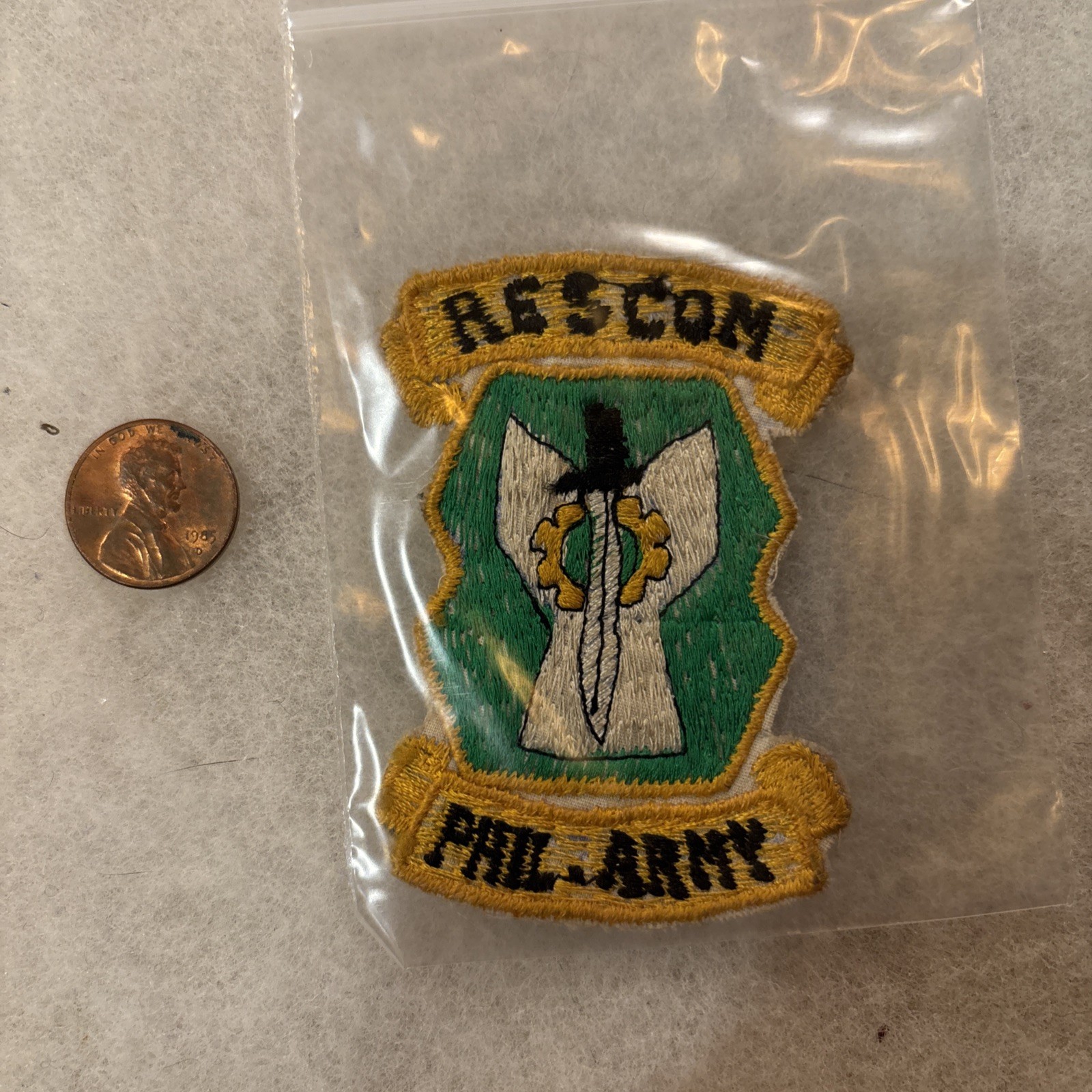 Rare WWII US ARMY Philippine Army Rescom PATCH