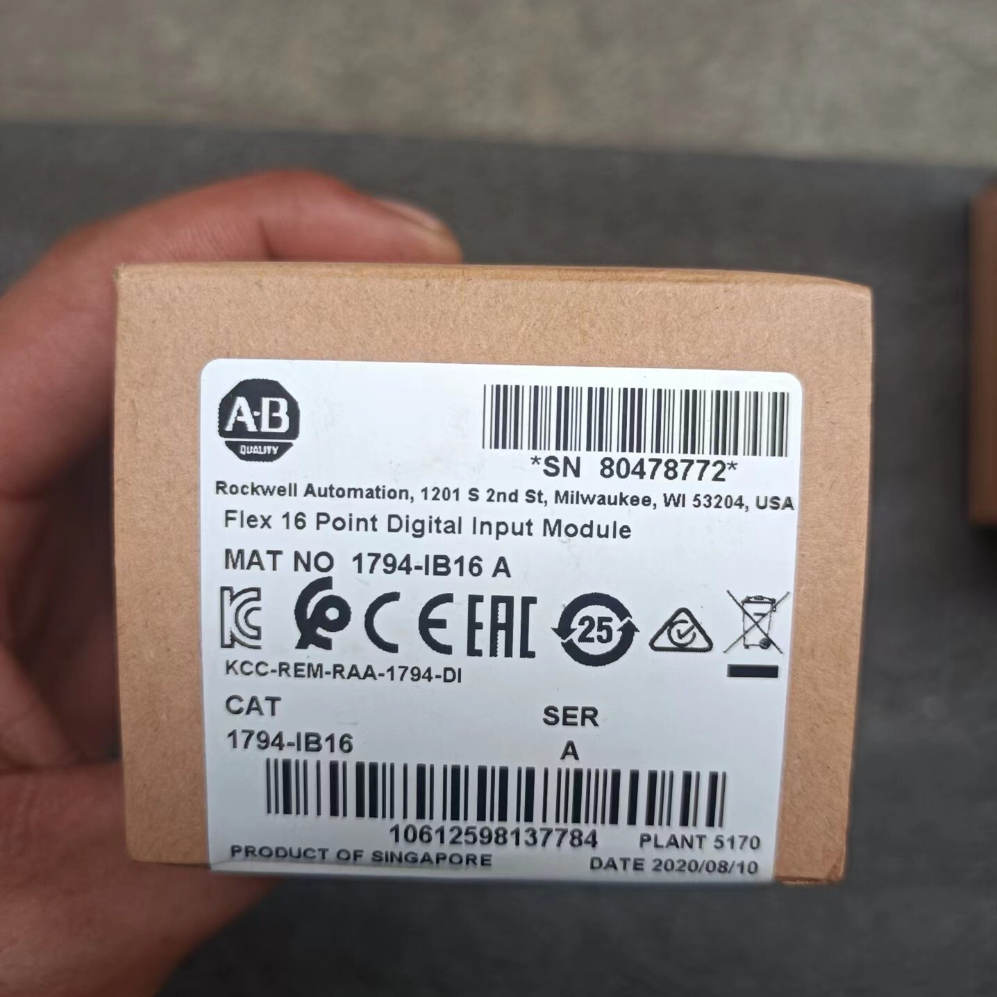 AB 1794-IB16 A Flex 16 Point I/O Input Module New Sealed IN TX