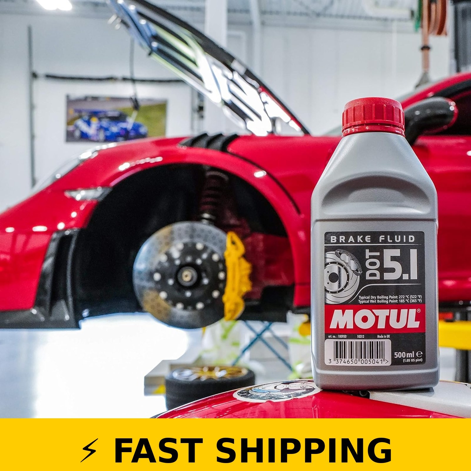 Motul DOT 5.1 Synthetic Brake Fluid - High Performance 500ml (3 Pack)