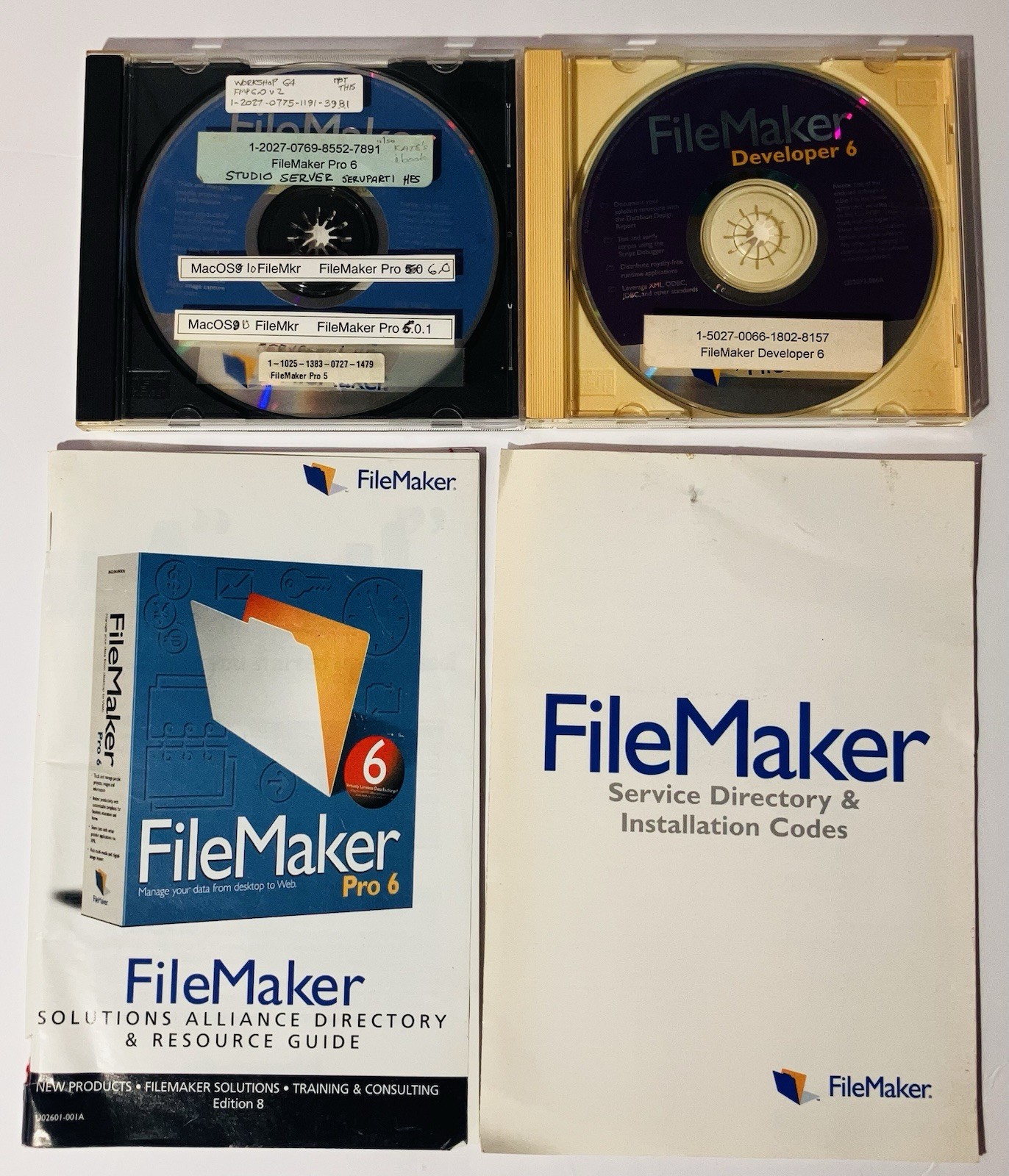 FileMaker Pro 6 Developer 6 Mac CD Software Manuals License 2002 Database