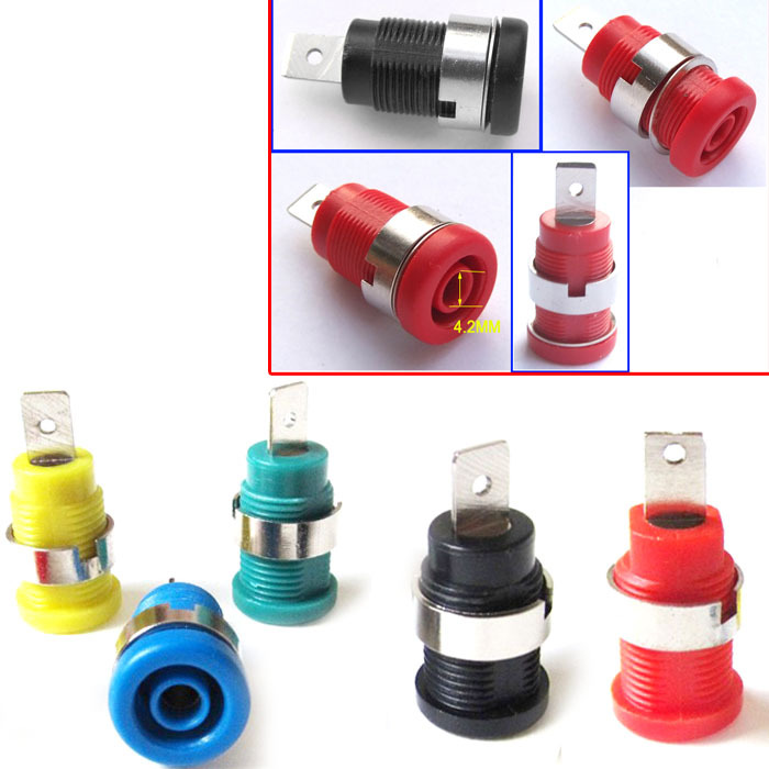 20PCS 5 colors 4MM Binding Post Multimeter Oscilloscope instrument Banana Socket
