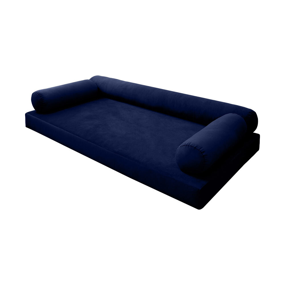 |SLIPCOVER ONLY| S.V6 Velvet Indoor Daybed Mattress Pillow Knife Edge Twin AD373