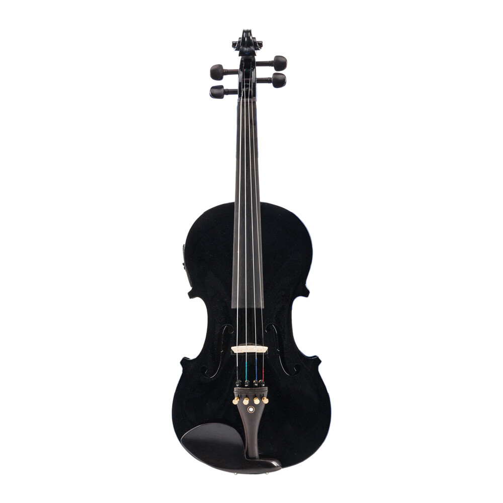 4/4 Full Size Solid Wood EQ Violin with Case Bow Strings Shoulder Rest & Tuner