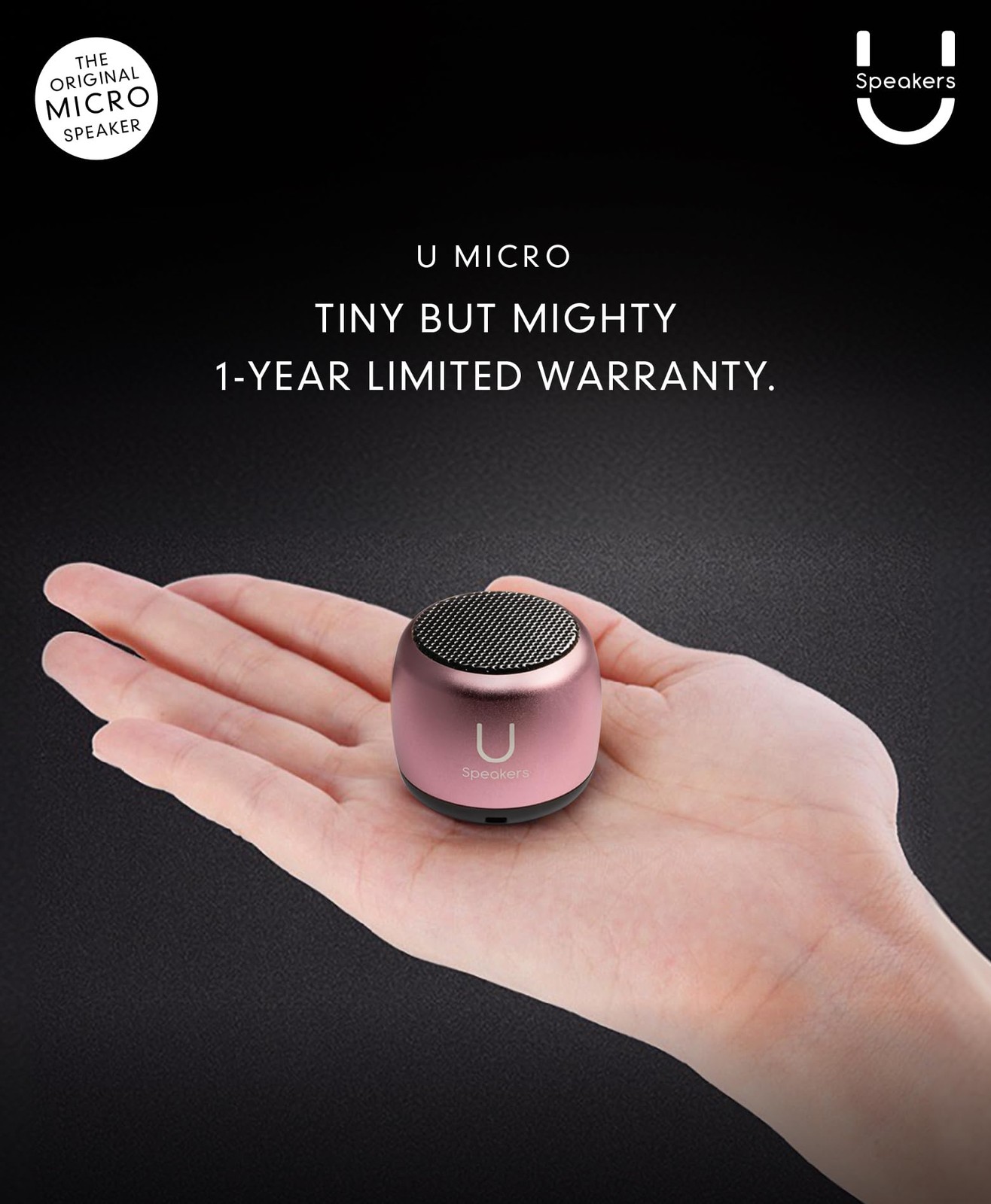 U Micro Bluetooth Speaker | Coin-Sized Speakers Bluetooth Wireless with Built...