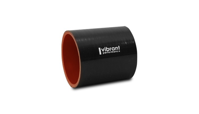 Vibrant Performance 2708 Straight Hose Coupler 2.25" I.D. x 3.00" long - Black
