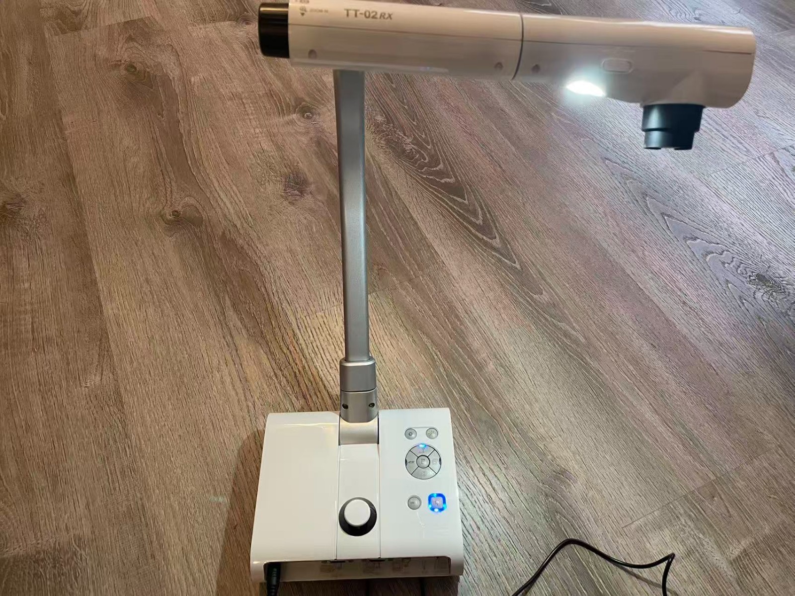 ELMO TT-02RX Document Camera Visual Presenter 5.2x Zoom Tested Working READ
