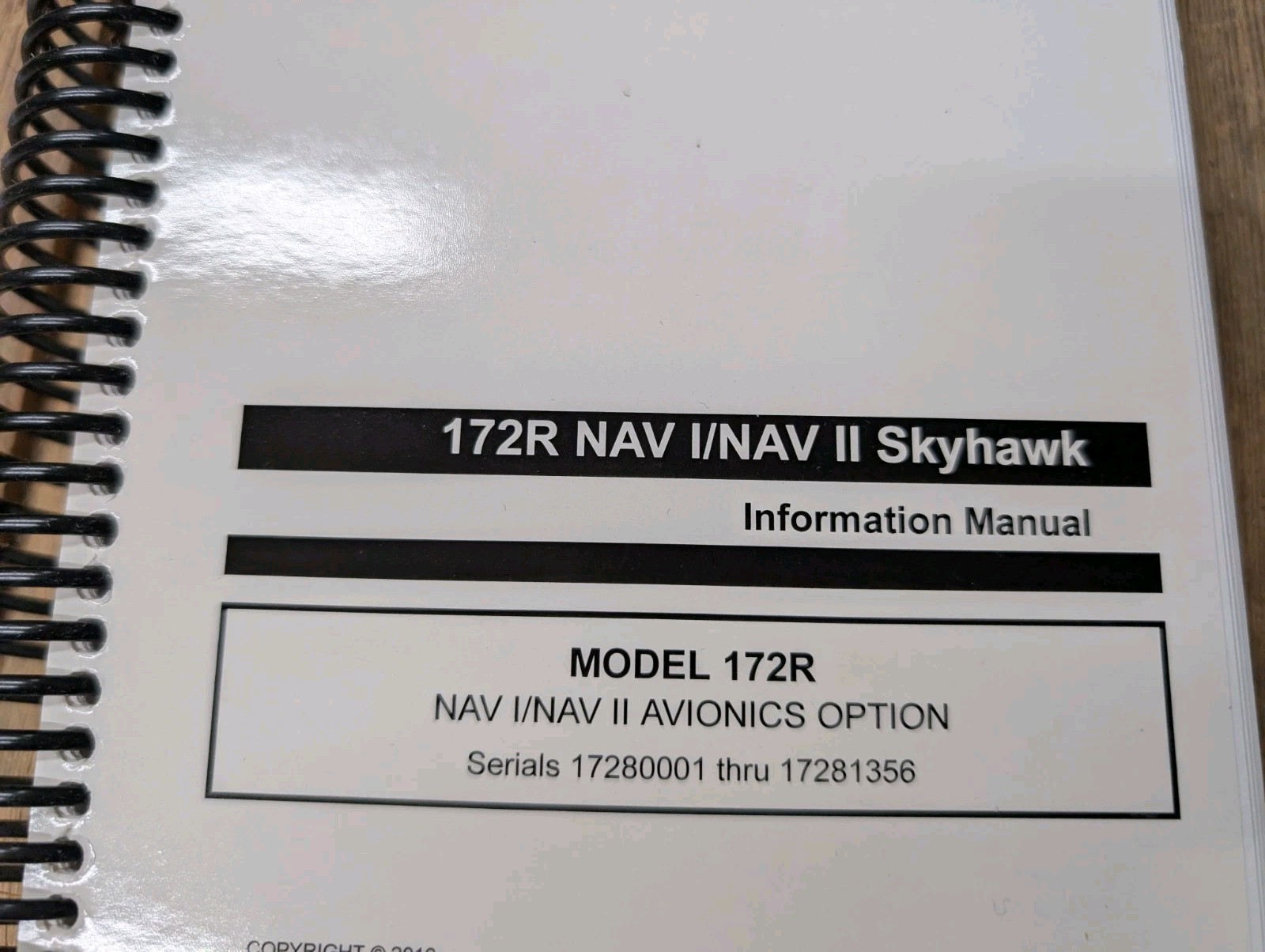 Cessna 1977 Model, 172"SKYHAWK" Pilot's Operating Handbook and support ing items