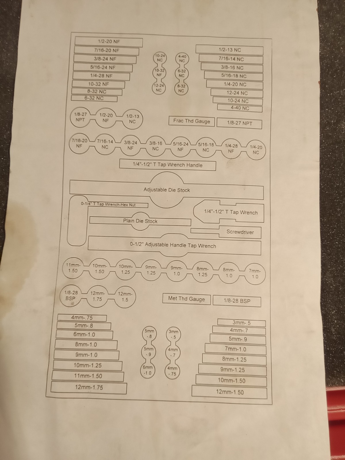 Irwin Hanson 26376 76 Pc. Machine Screw And Sae/Metric Tap And Hex Die Set