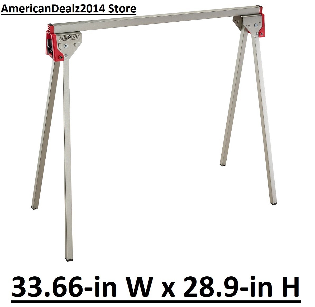 Craftsman Metal Saw Horse 1000-lb Capacity Portable Foldable Legs Sawhorse Tool