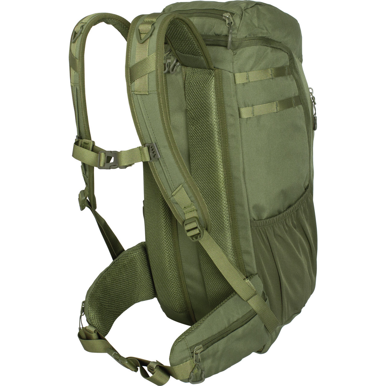 FHIOR Tactical Backpack 30L Green w/Large Main Compartment Adjustable Straps