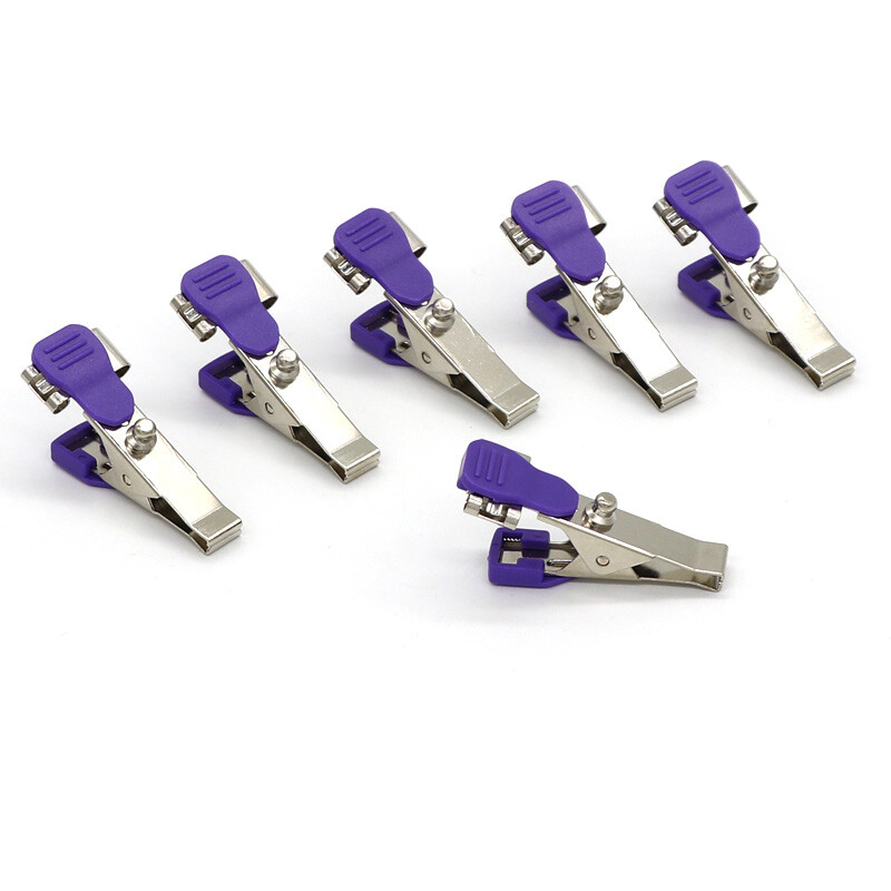 50PCS Veterinary EKG/ECG Alligator Electrode Clip Universal Connection Snap Vet