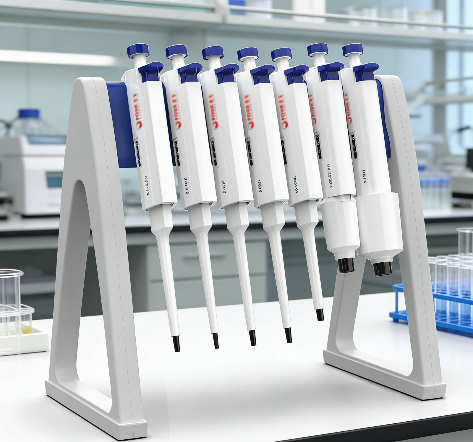 Lab Pipette Stand Pipettor Holder Micropipette Rack Hold Up to 7-8 Pipettes New