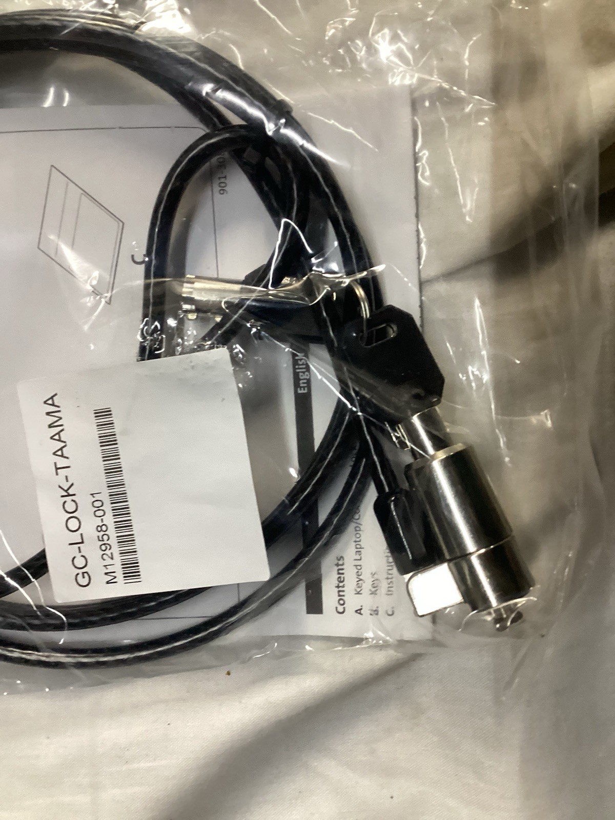 Laptop Computer Lock GC-LOCK-TAAMA M12958-001 #(5A20)