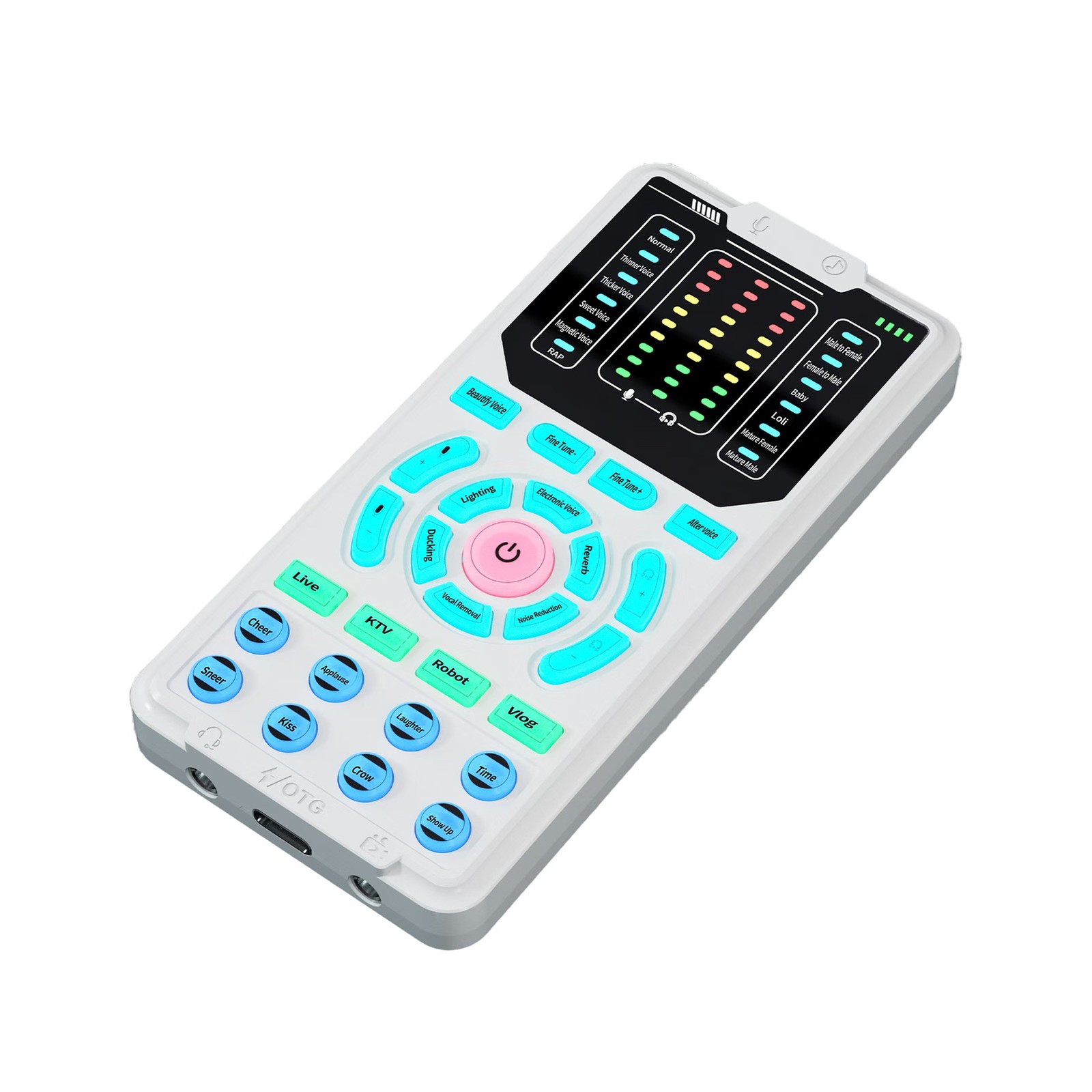 Voice Changer Portable Voice Changer Device With Headphone Microphone 15 RUWE