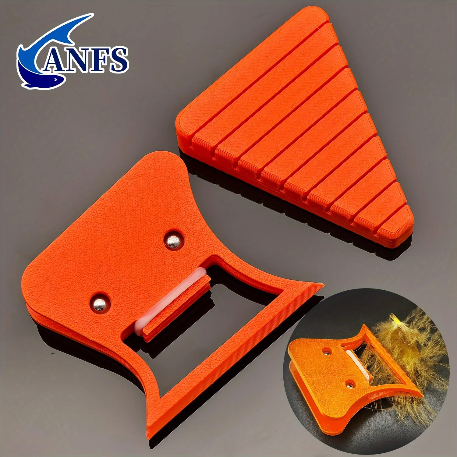 Fly Tying Tool Set with CDC Feather Clamp Clips -DIY Fly Fishing Accessories, Un