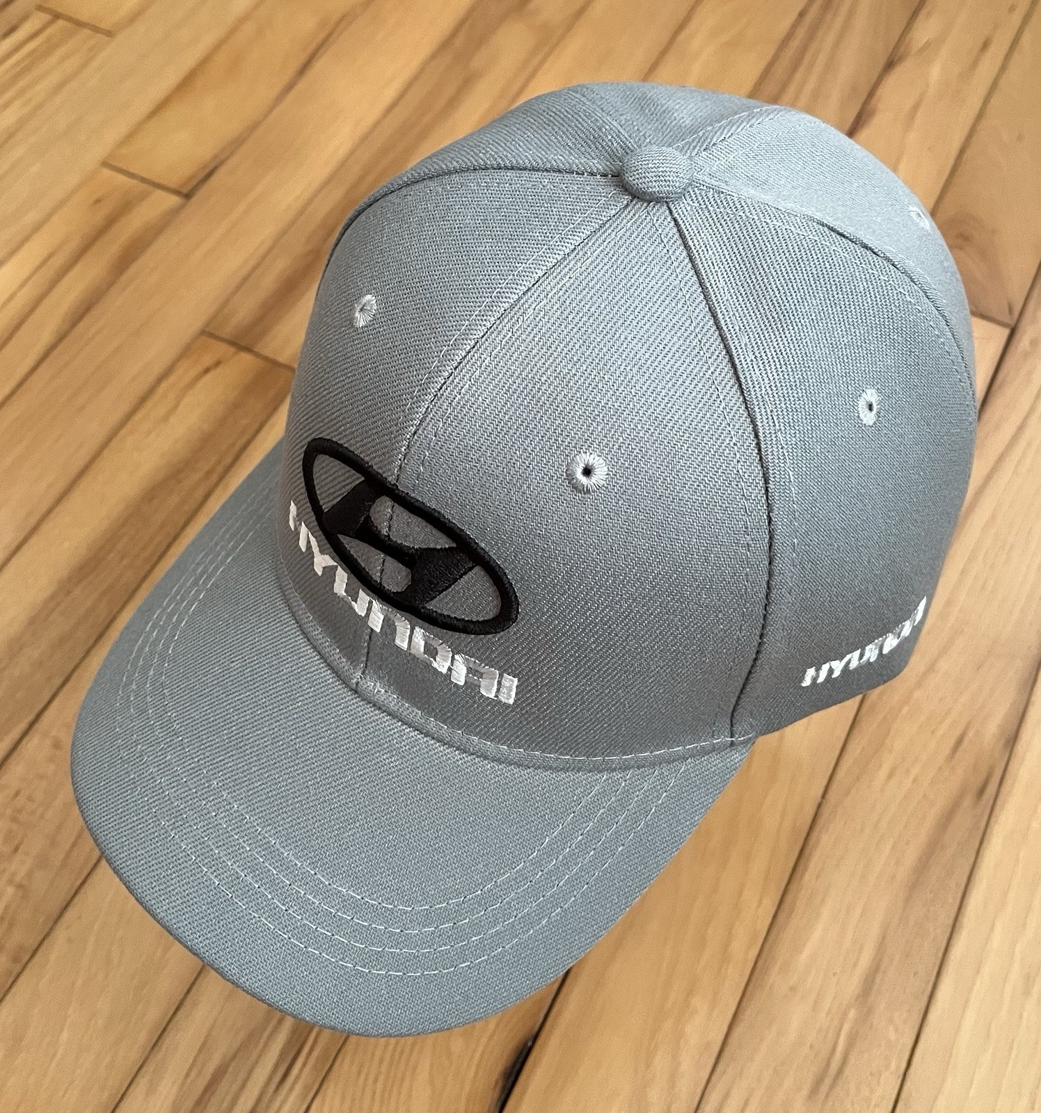 Auto Hyundai Embroidered Symbol Baseball Cap(Gray) Hat Men Women Outdoor Sports.