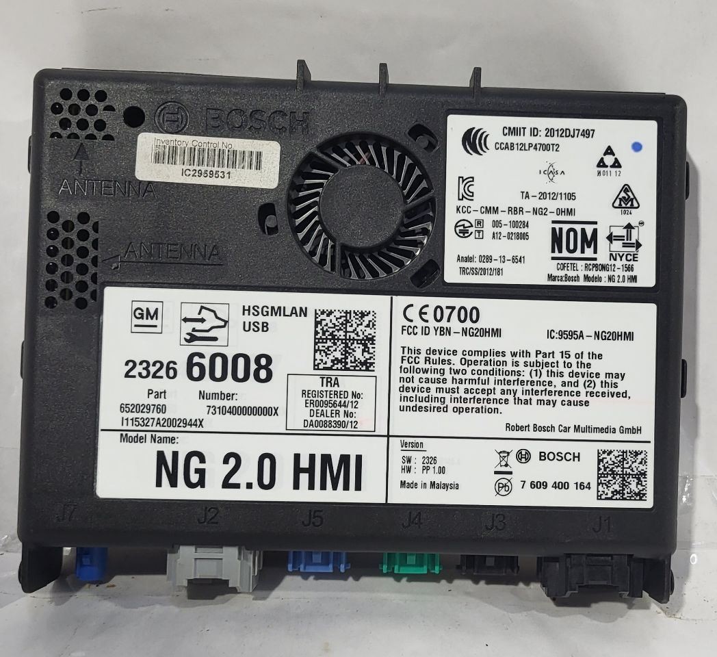 2013 2015 ELR OEM Navi Multimedia Human Machine Interface 23266008