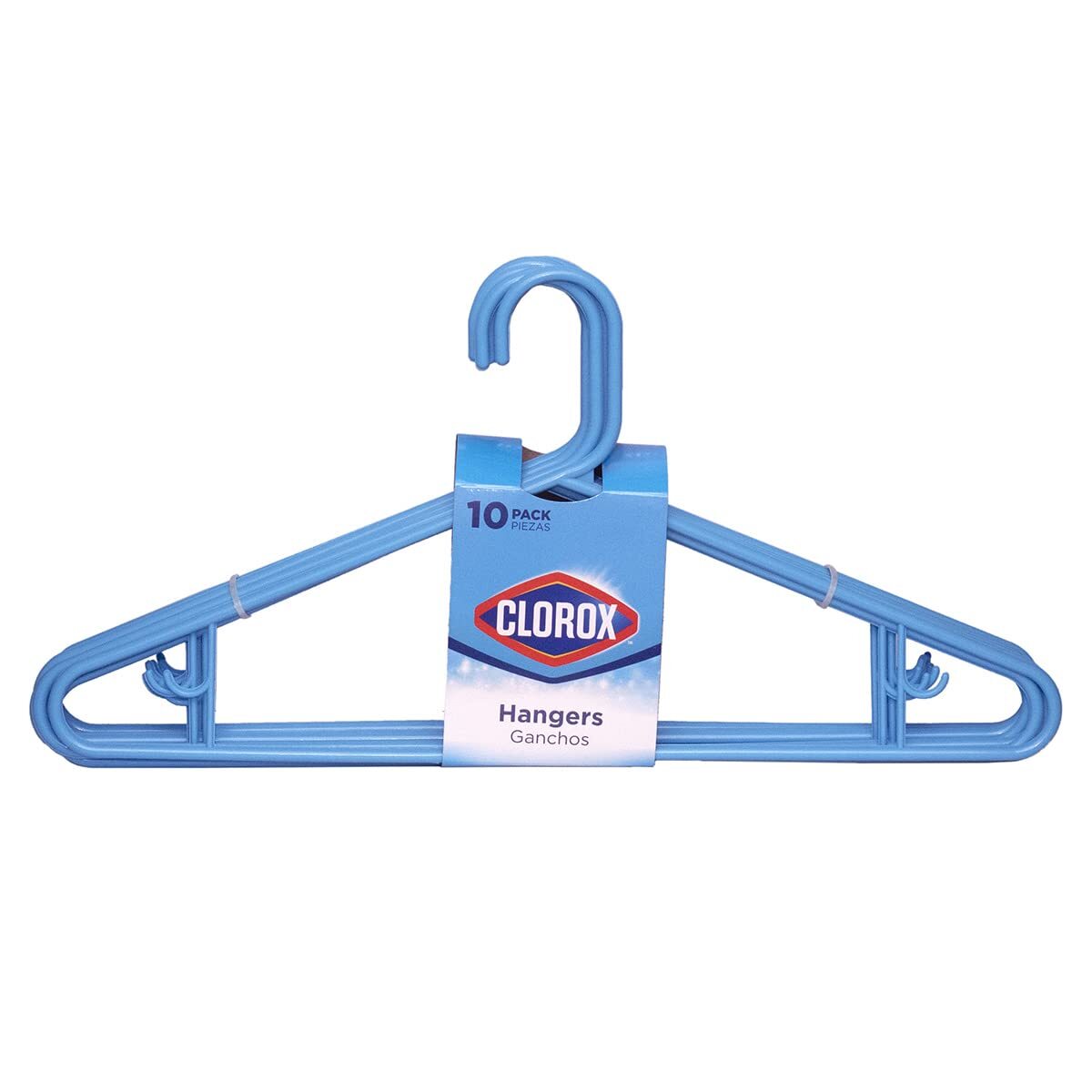 Clorox Blue Plastic Clothes Hangers – | Ideal for Everyday Standard Use | Two