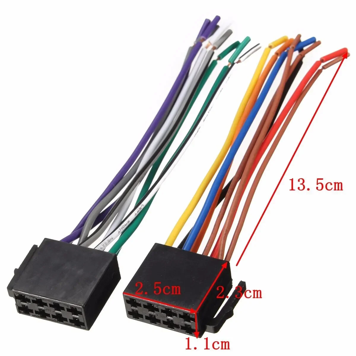 DC 12V Wire Harness Adapter Connector Cable for Auto Car Stereo System