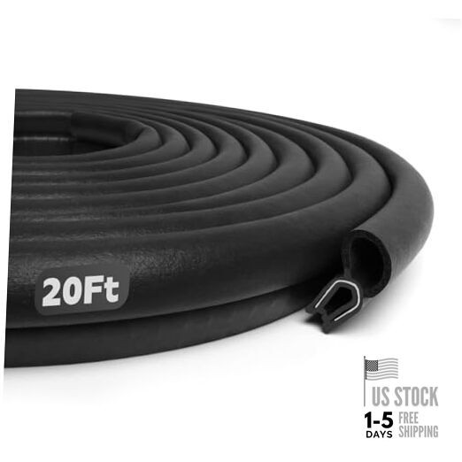 Car Door Seal Strip, Door Weather Stripping with Top Bulb Automotive 20Ft