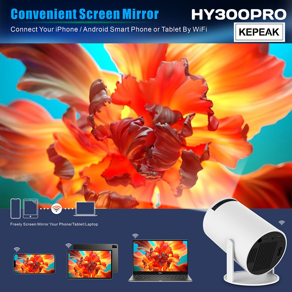 4K Mini Proyector Para Moviles Celular 5G Wifi Bluetooth Android Y Ios Iphone US