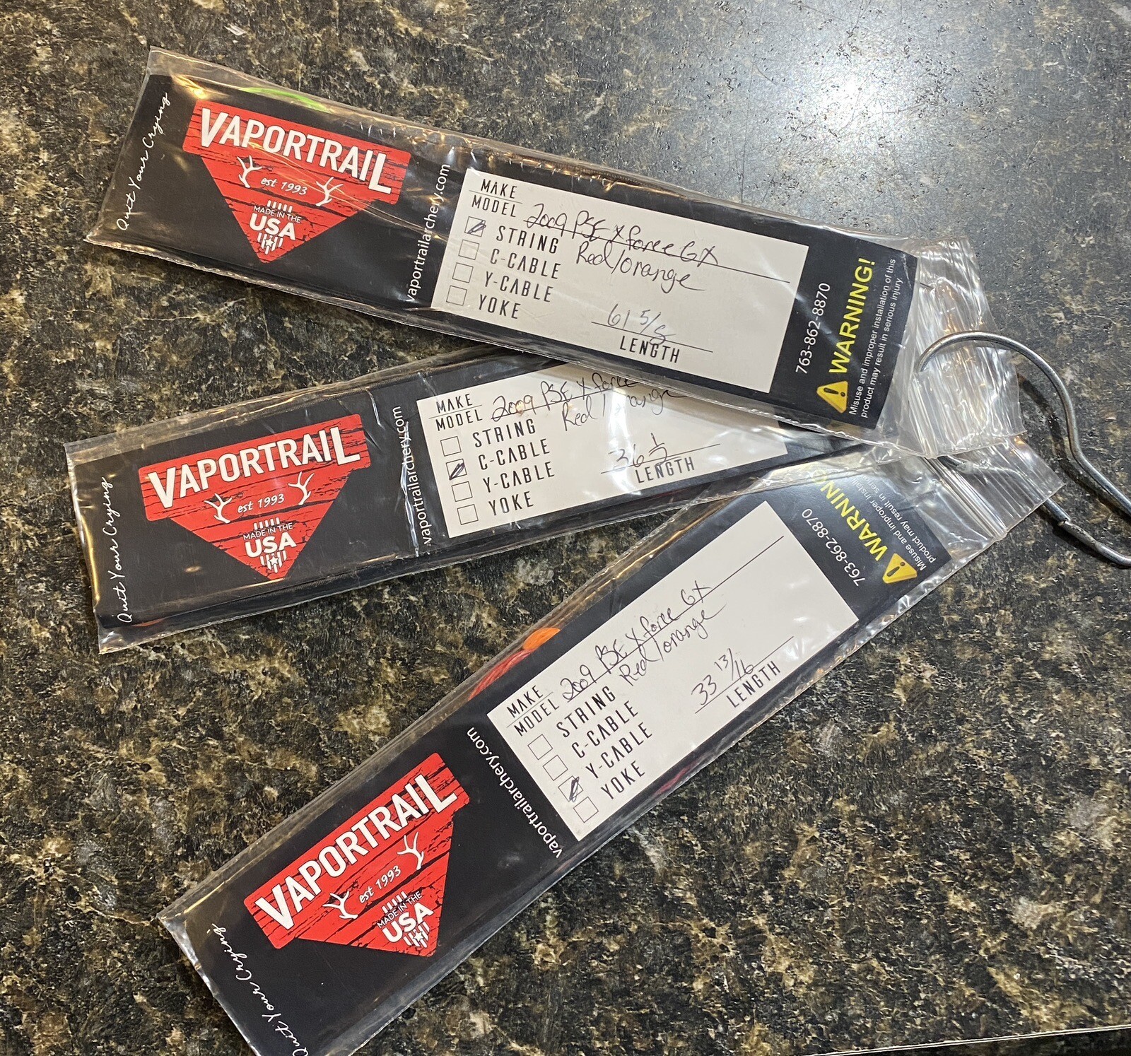 NEW VAPORTRAIL PSE 2009 XFORCE GX BOW STRING SET FOR COMPOUND ARCHERY