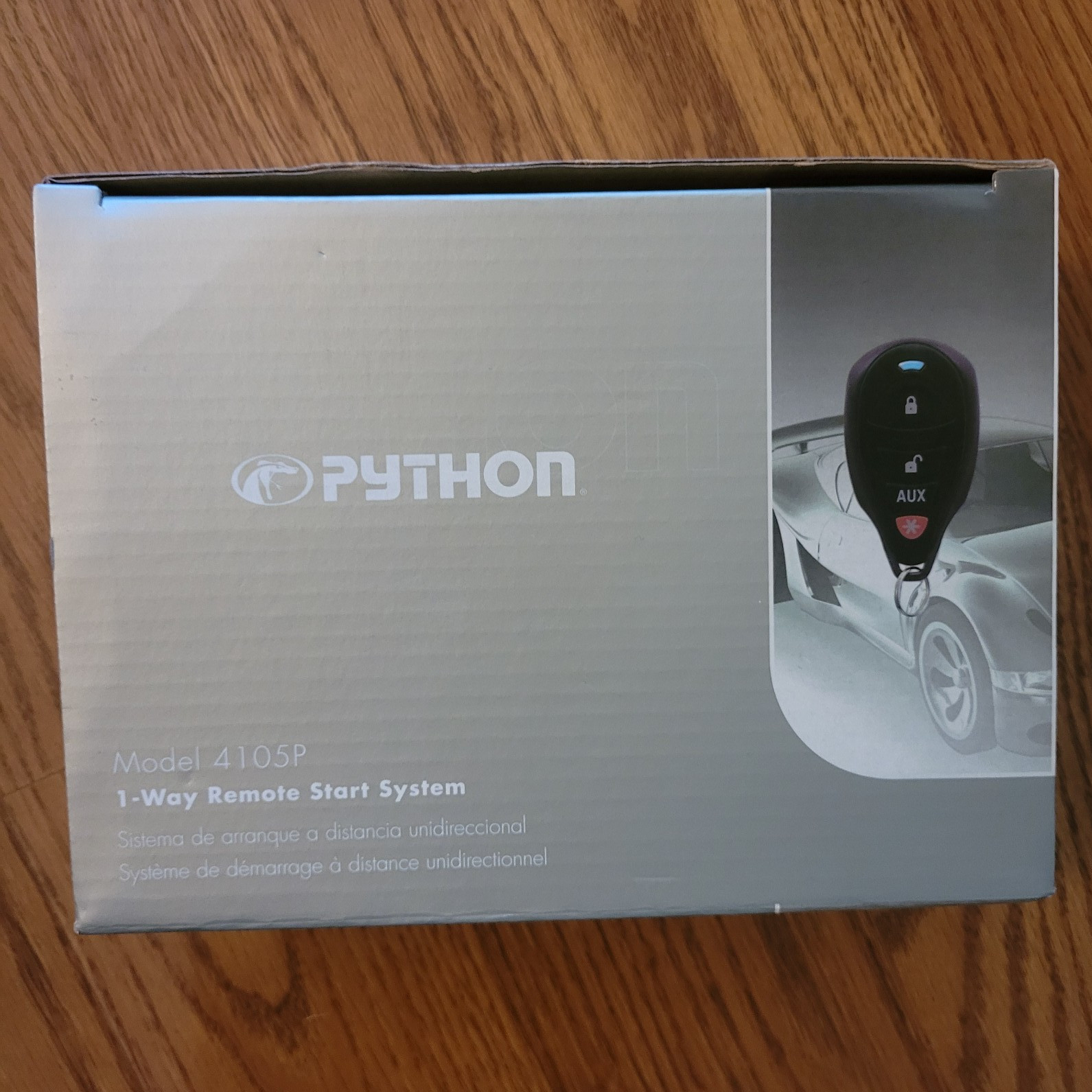 Python 4105P 1-Way Remote Start Kit w/ Wiring Harnesses Manuals Decals