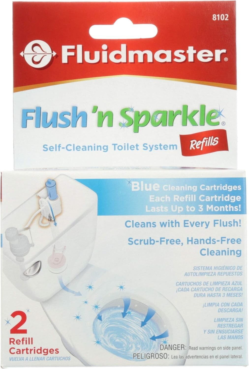 Sparkle Bleach Toilet Cleaning Refills (2-Pack) 8102P8