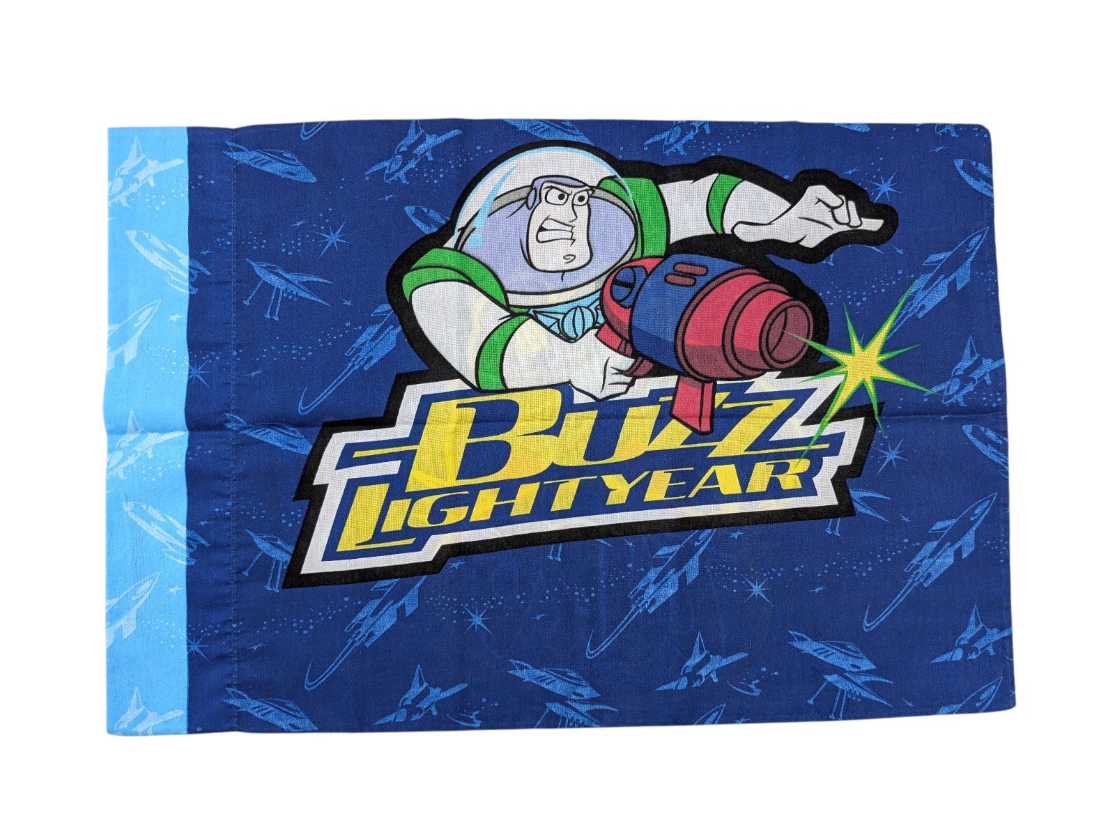 Vintage Buzz Lightyear Toy Story Zurg Standard Pillowcase Disney Pixar