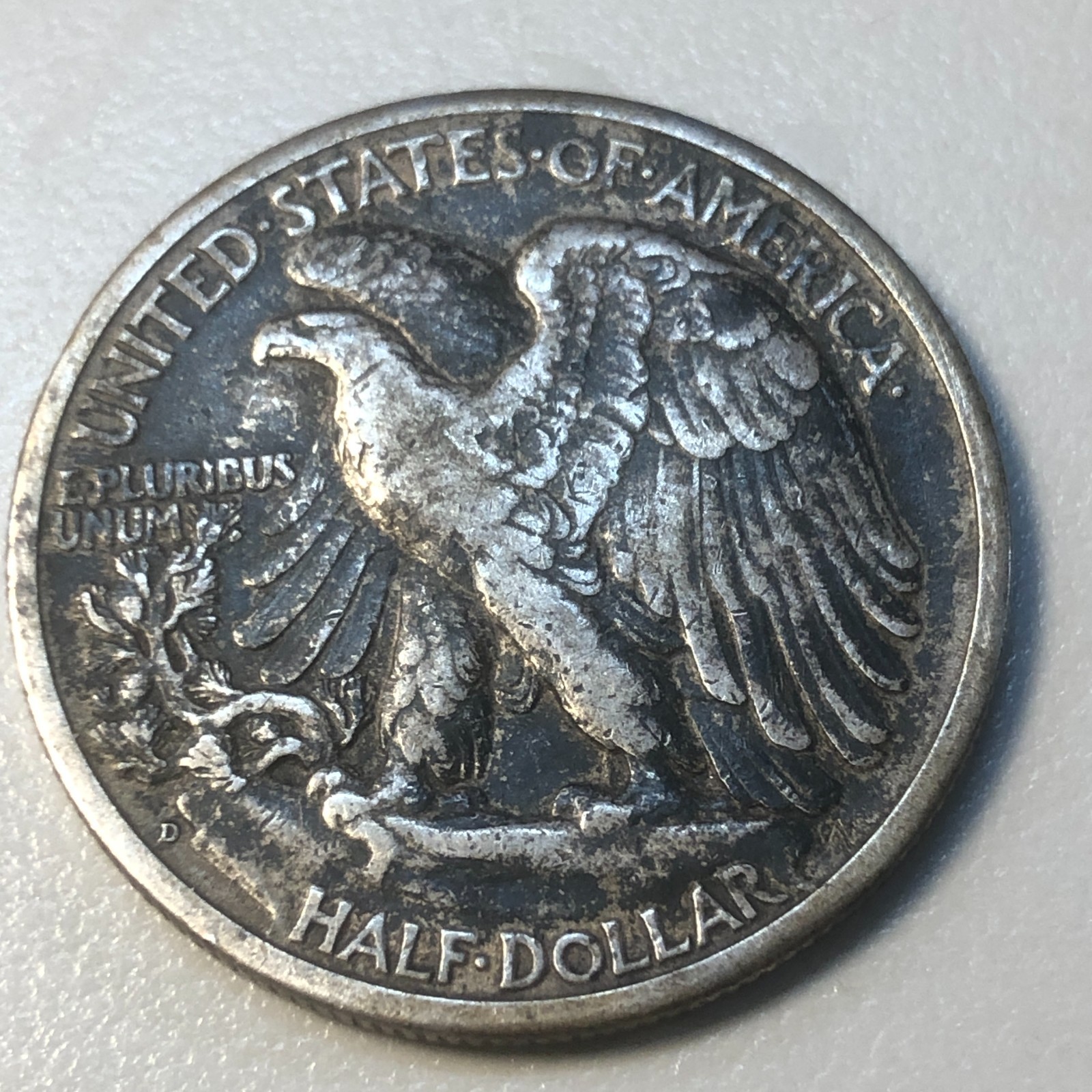 1944D Liberty Walking Half Dollar Circulated 90% Silver US Coin