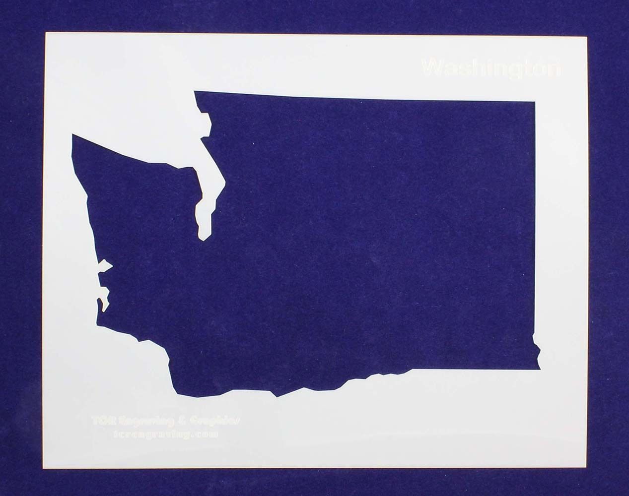 State of Washington 8x10 inch Stencil -14 mil Mylar Painting/Crafts