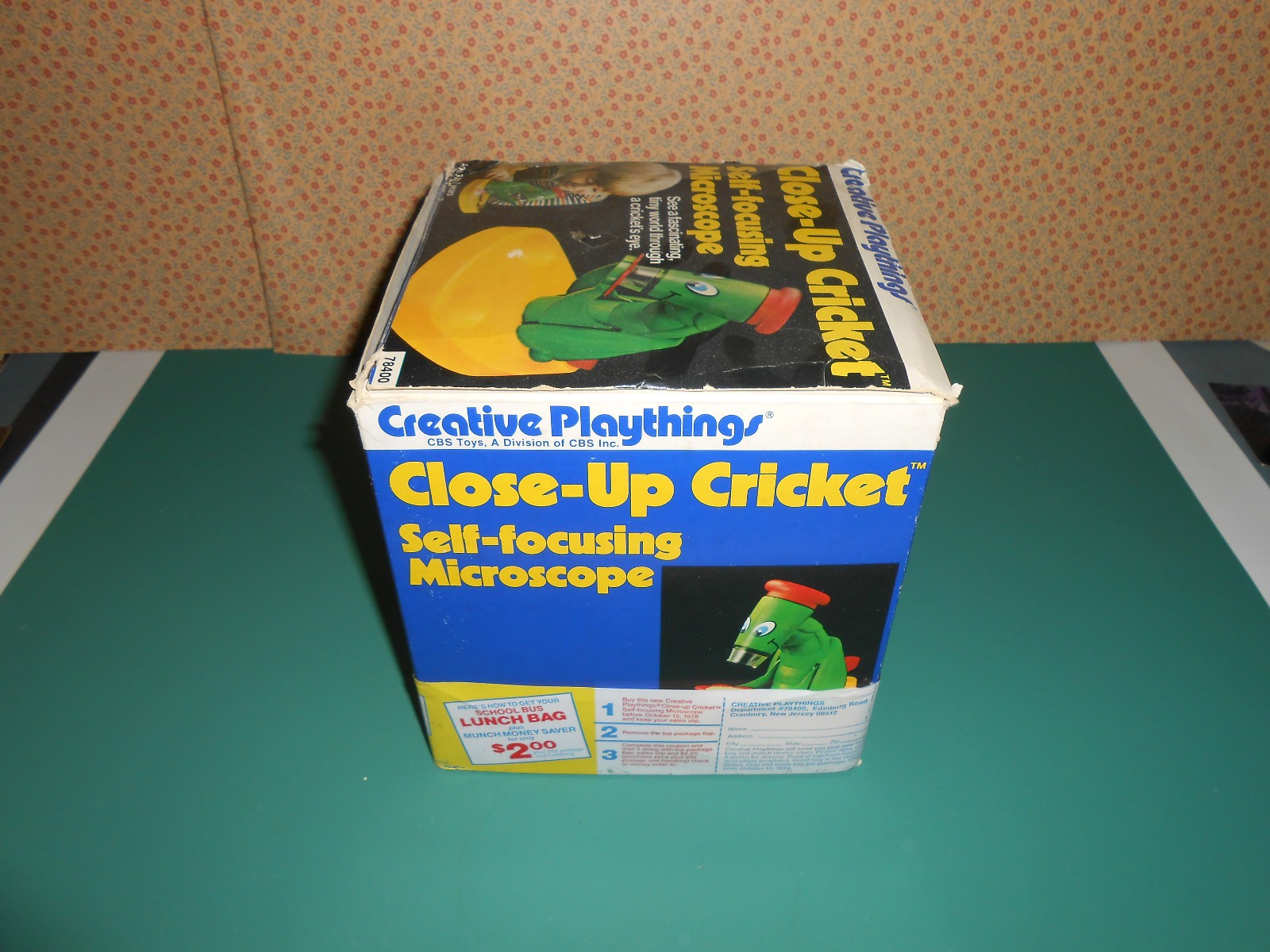 Vtg 1970s Close-Up Cricket Microscope Creative Playthings w/original box Child