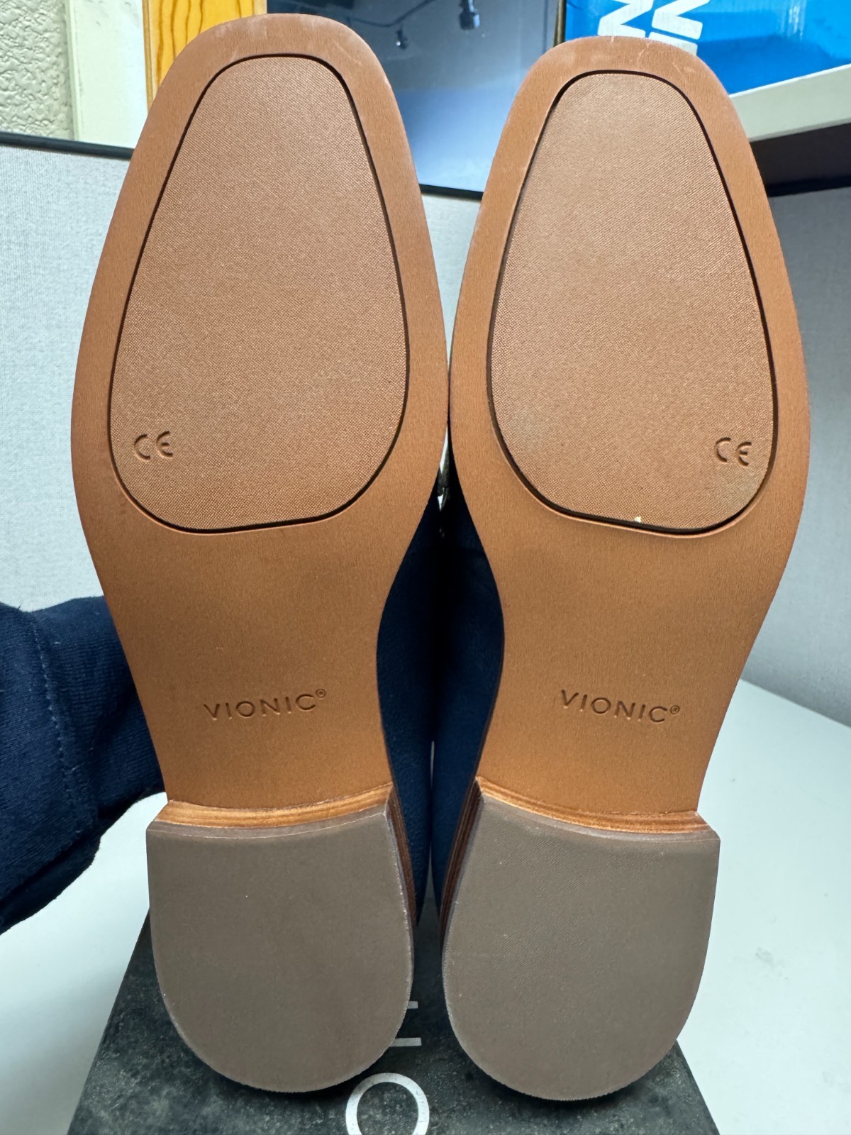 Vionic Women's Sellah Navy Cream Loafer Medium Width Multiple Sizes