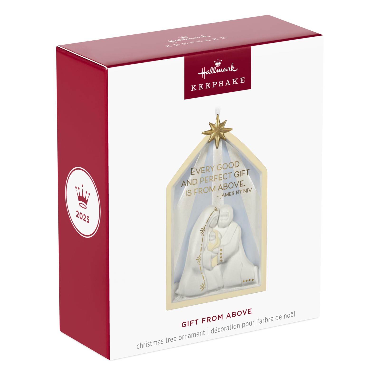 Hallmark Keepsake Christmas Ornament 2025, Gift from Above Nativity, Porcelain,