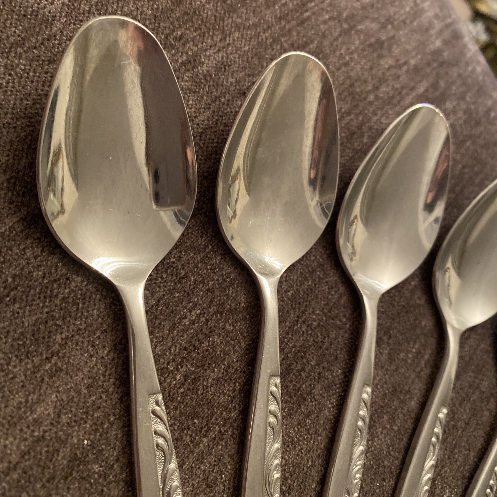 5! Eldan Stainless Steel ELD10 Teaspoon 6.25" Long 3 Sets Of 5 Ava