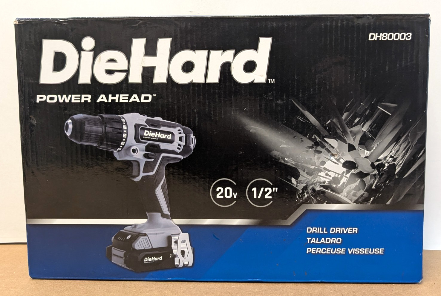 DieHard DH80003 20V Cordless Drill Driver W/ 21+1 Torque Settings - NEW IN BOX!
