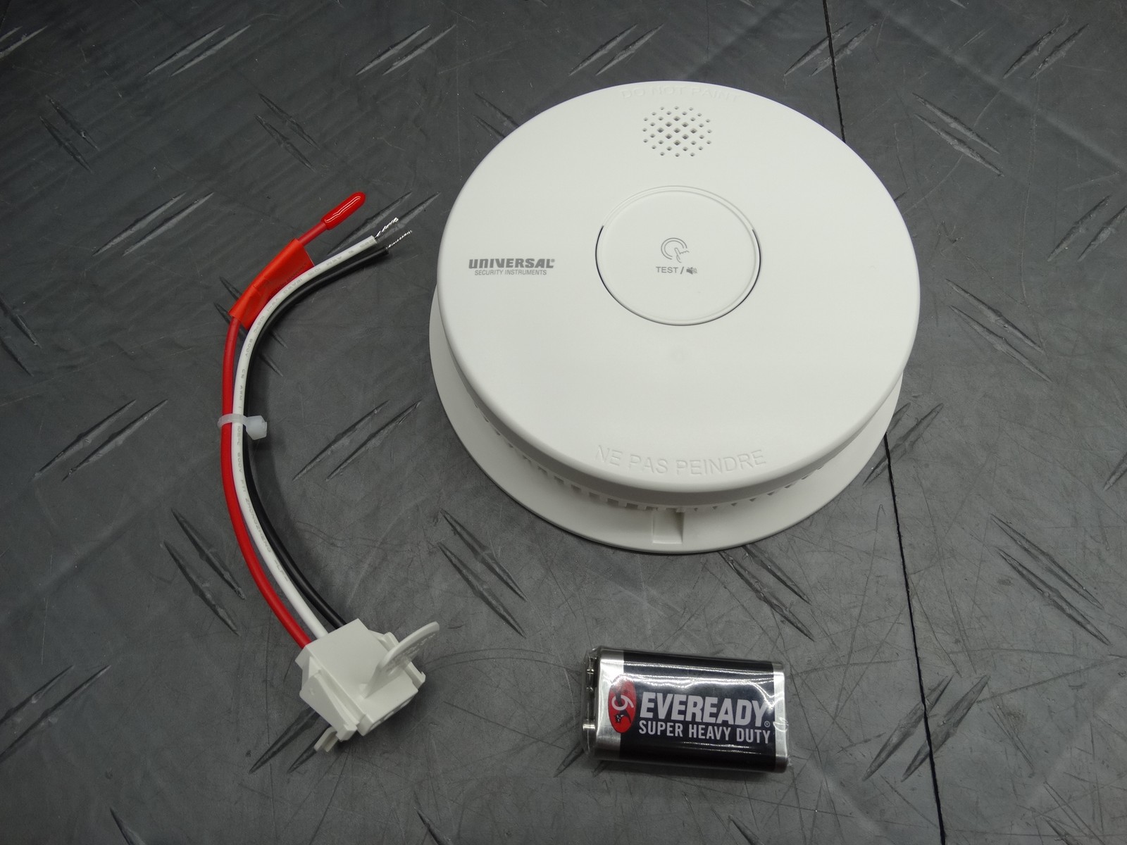 Universal Security Instruments Hardwired & 1-Year Battery Backup Smoke Detector