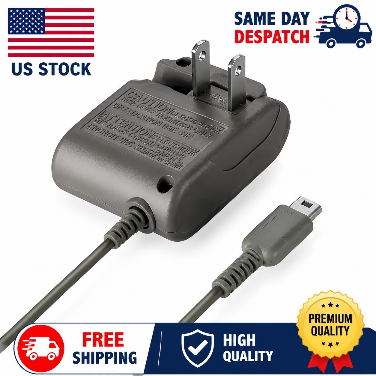 New AC Adapter Home Wall Charger Cable for Nintendo Ds Lite/ DSL/ NDS lite/ NDSL