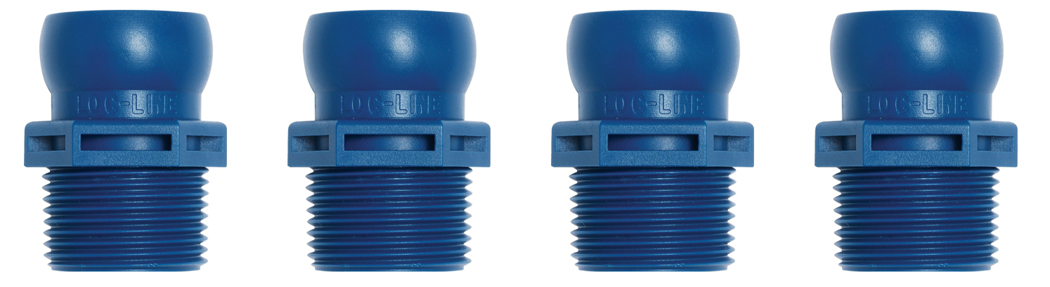 3/4" Loc-Line® To 3/4"Male Bspt (Pack of 4) Connectors. Loc-Line® USA #61509
