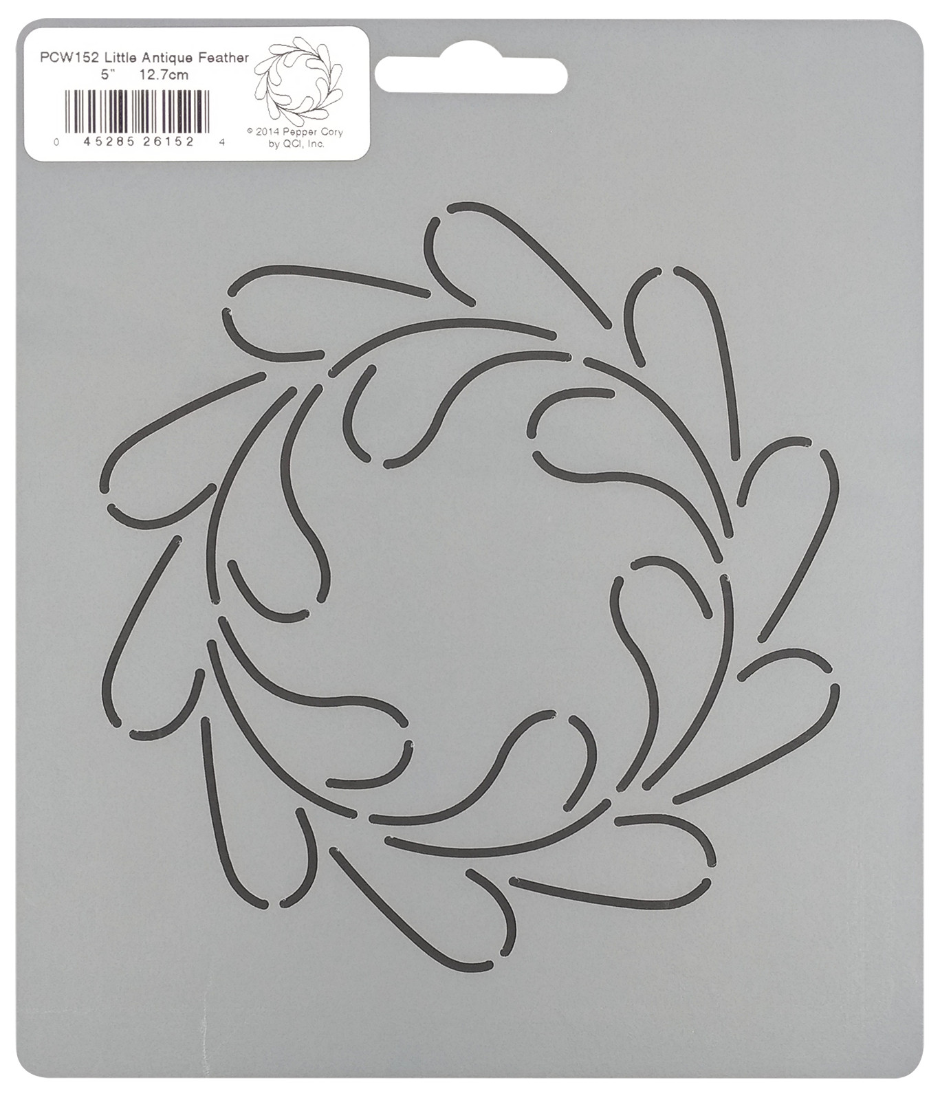 Quilting Stencils Feather Quilt Patterns 5" Circle Feathered Block Hand Template