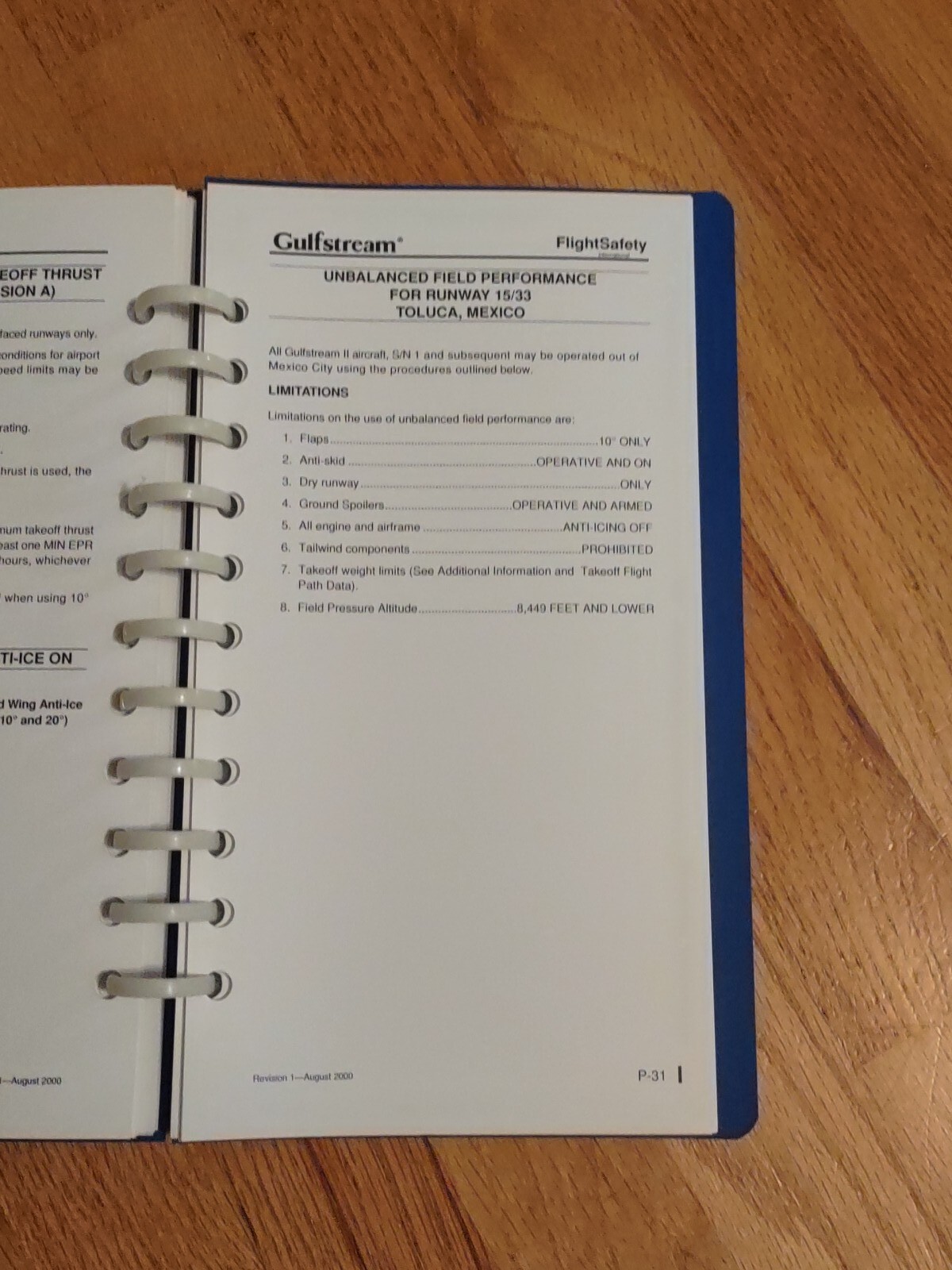 Gulfstream II Normal Procedures Pilot's Checklist Manual