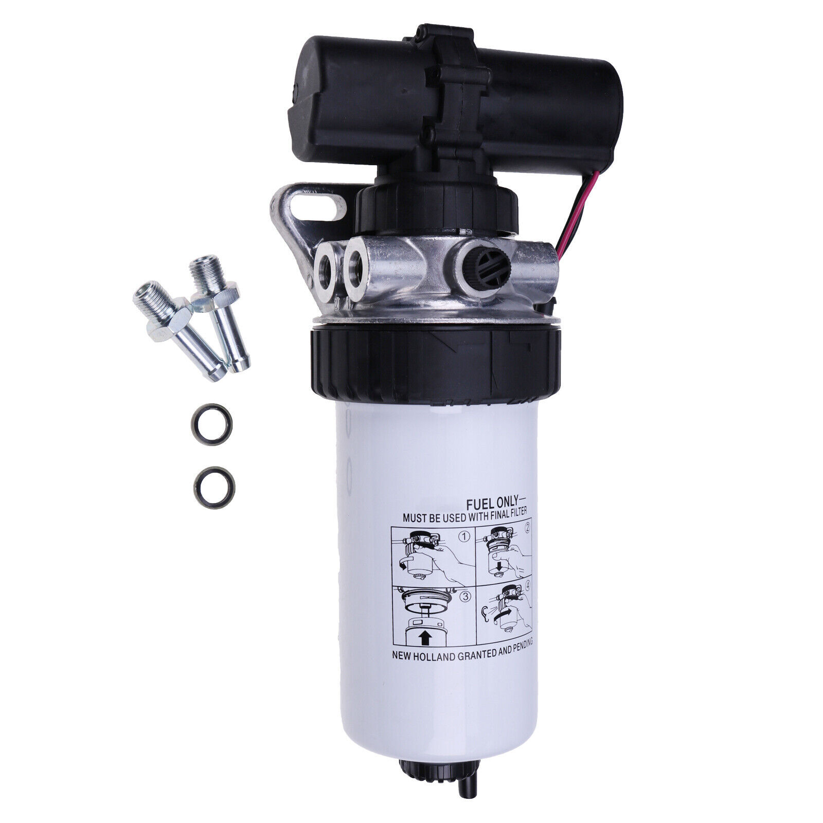 Fuel Filter Assembly 87802202 87802238 for New Holland LS190 LX865 LS180 TS100