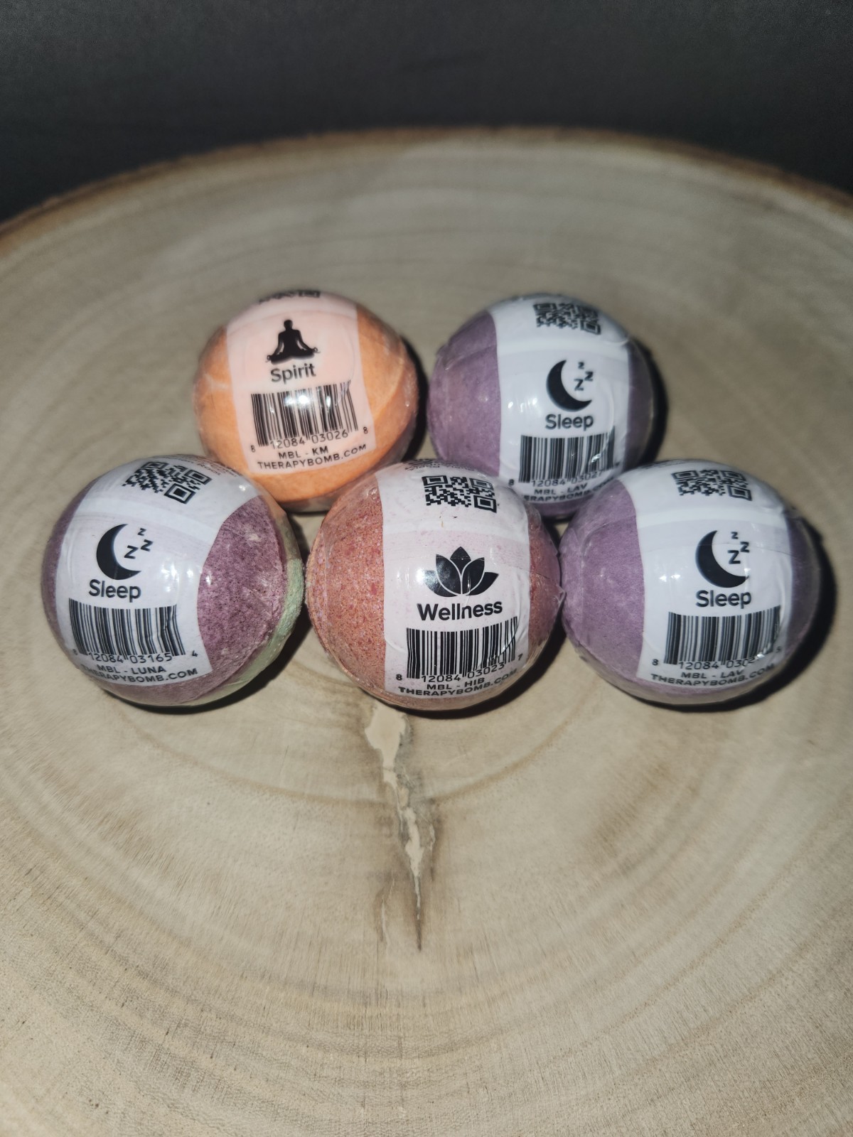 Cosset Therapeutic Aromatherapy Bath Marbles/Bombs X5~Variety Sleep Spirit Well