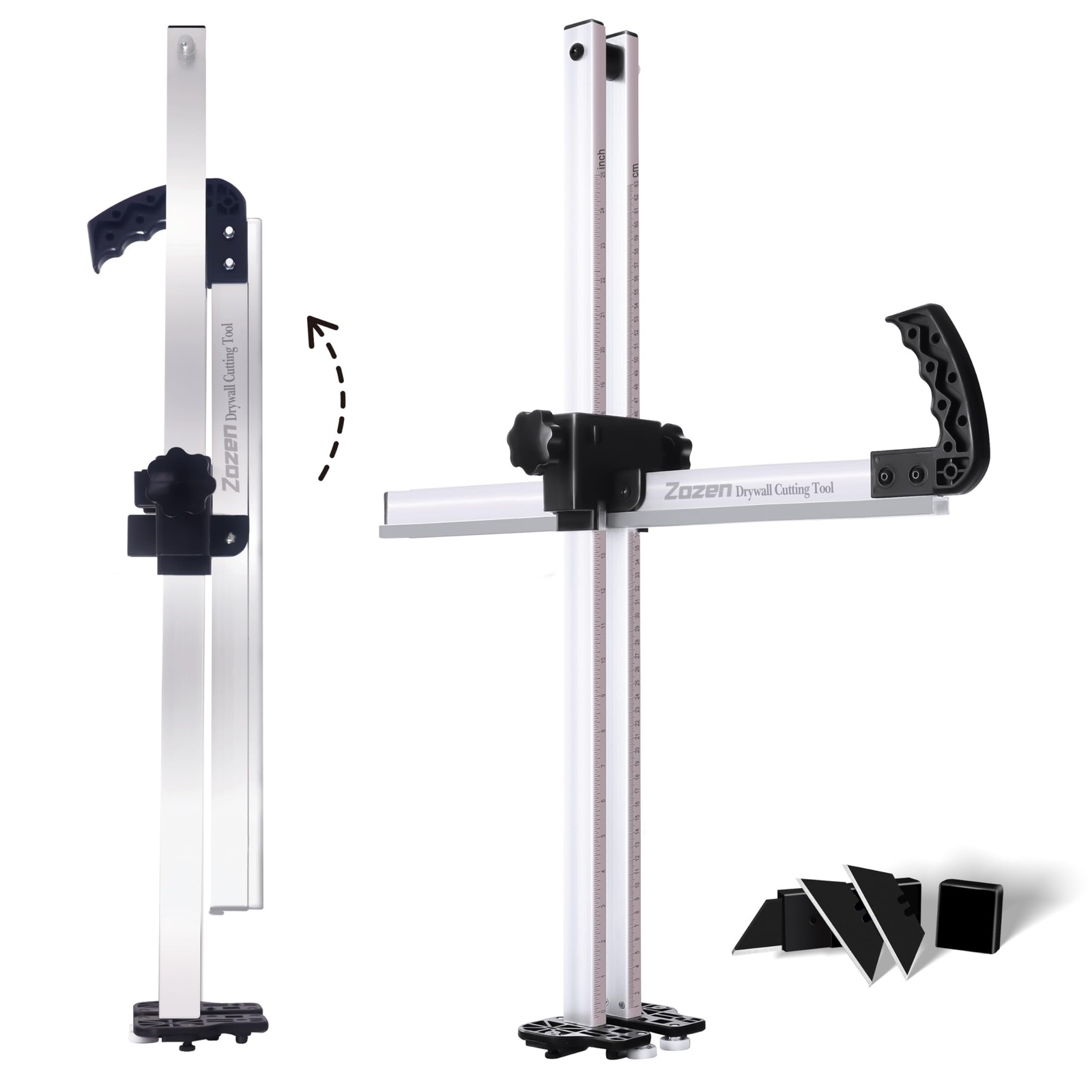 Drywall Cutting Tool, Foldable Drywall Cutter, Metric + Imperial Scale, Easy ...