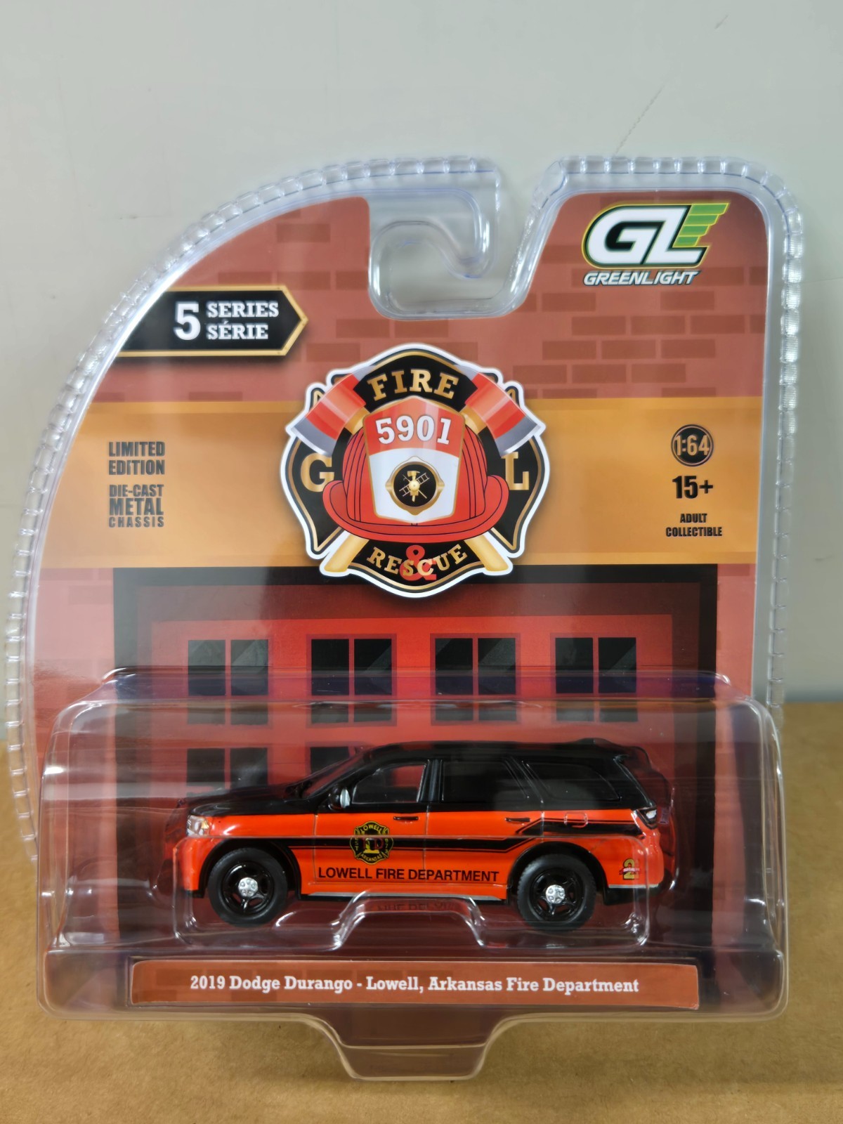 Greenlight 1/64th scale Lowell, Arkansas Fire Department 2019 Dodge Durango
